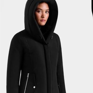 RUDSAK Women's Black Hooded Ski Jacket